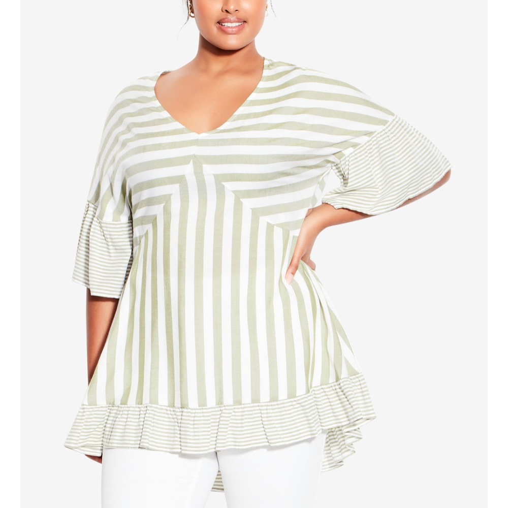Stripe Tunic (Olive)